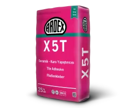 ARDEX X 5 T Seramik-Porselen Karo Yapıştırıcısı, Gri (C2TE) - 25 KG