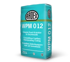 ARDEX WPM 012 Çimento Esaslı, Kristalize, Negatif Yönden Su Geçirimsizlik Ürünü - 25 KG