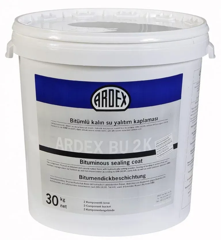 ARDEX BU 2K Bitüm Esaslı Sürme Su Yalıtım Ürünü - 30 KG