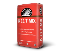 ARDEX K 11 T MIX Kendinden Yayılan İnce Zemin Şapı (3-20 mm Kalınlık ) - 25 KG