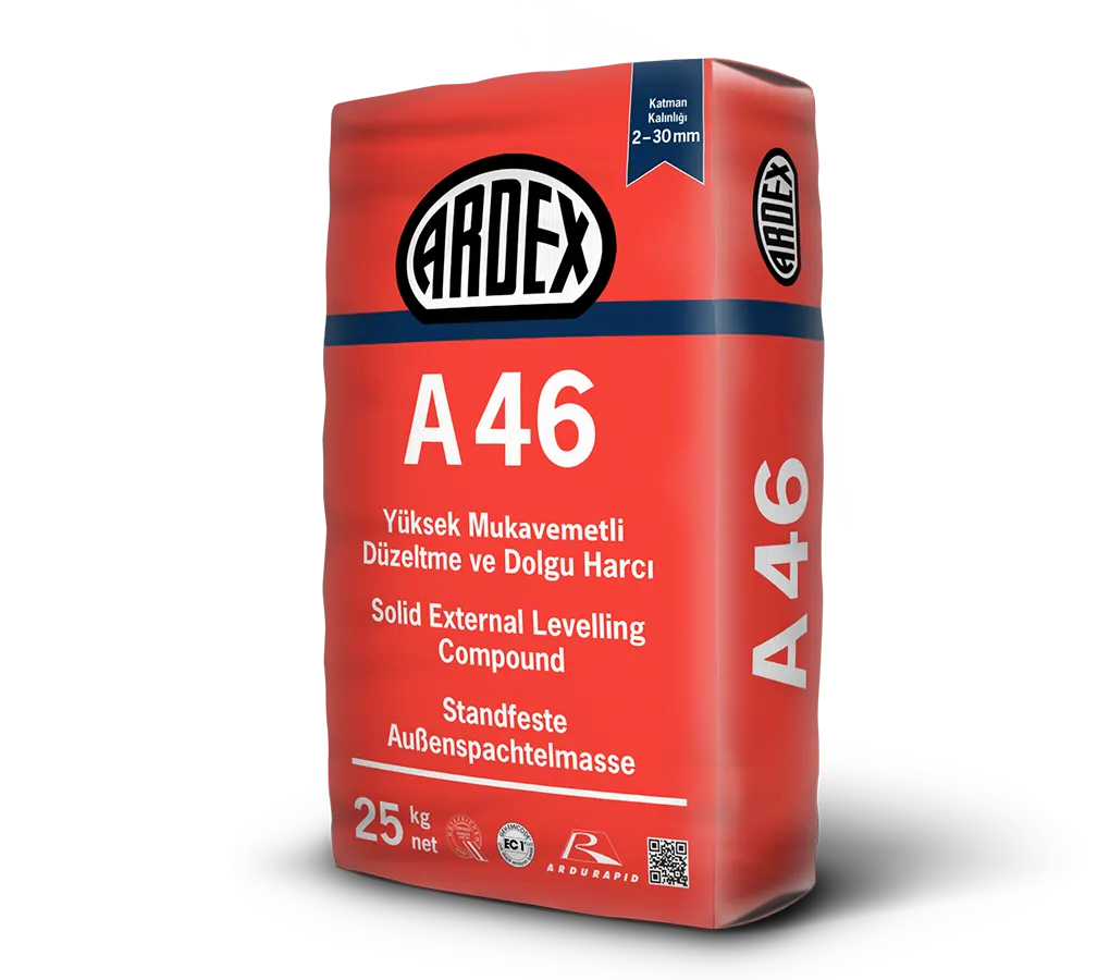 ARDEX A 46 Yüzey Düzeltme ve Dekoratif Kaplama Harcı - 25 KG